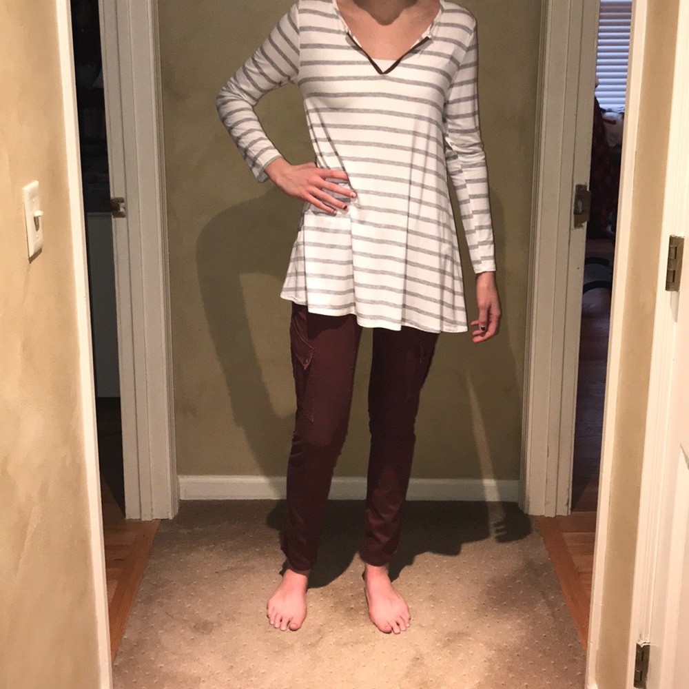 Beautiful striped long sleeve tunic!!